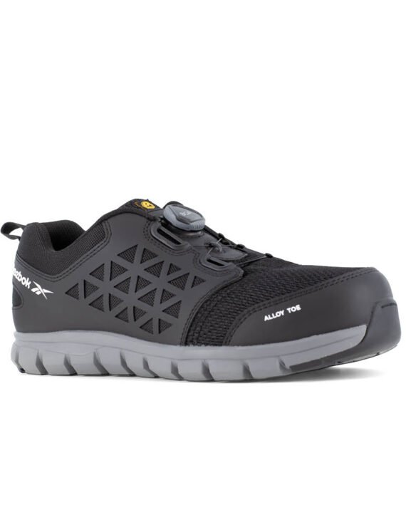 Reebok Sicherheitschuh IB1032 Excel Light Safety Uturn mit Sicherheitsklasse S1P in schwarz Ansicht von schräg rechts