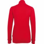 Sweatjacke Hakro Interlockjacke rot Damen 3.jpg