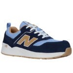 New Balance Sicherheitsschuh Elite Lite mit Sicherheitsklasse S1P in blau coffee Ansicht von schräg rechts
