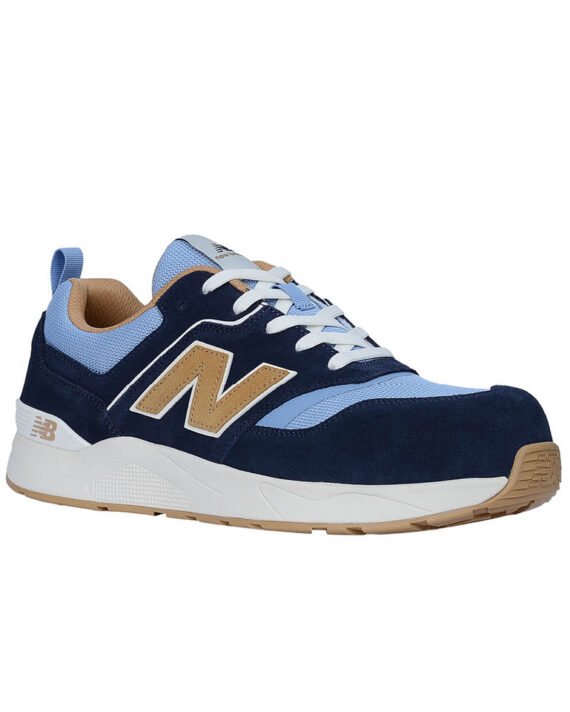 New Balance Sicherheitsschuh Elite Lite mit Sicherheitsklasse S1P in blau coffee Ansicht von schräg rechts