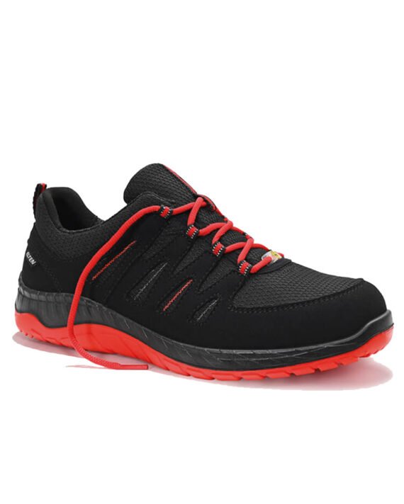 Elten-Sicherheitschuh-729201-Maddox-W-schwarz-rot-S3S-Ansicht-schraeg-rechts