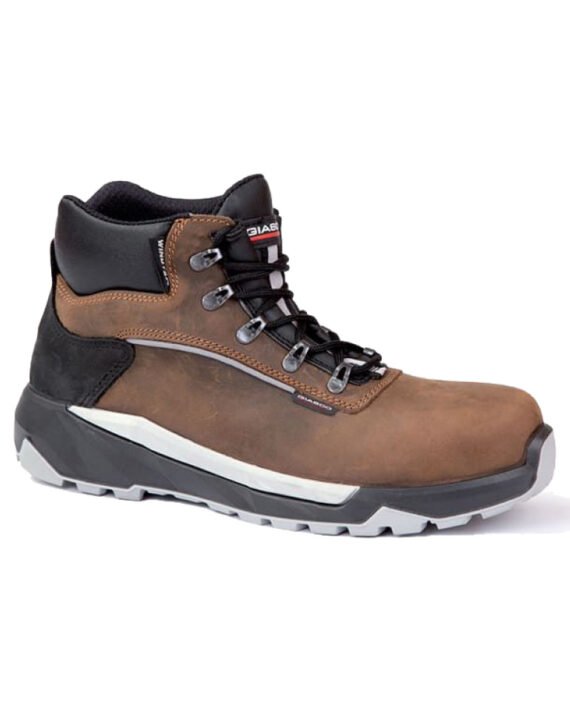 Giasco-Sicherheitschuh-Makalu-S7L-braun-schwarz-Ansicht-schraeg-rechts