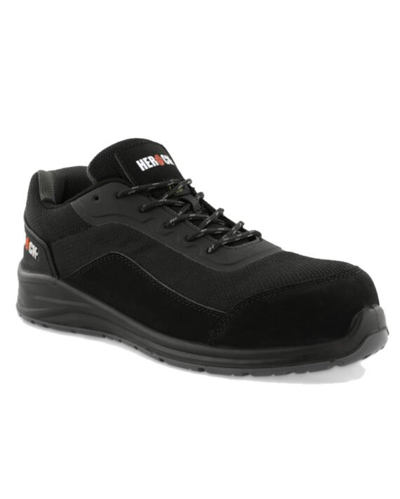 Herock-Sicherheitschuh-Leno-S1P-schwarz-Ansicht-schraeg-rechts