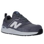 New Balance Sicherheitsschuh Elite Lite für Damen mit Sicherheitsklasse S1P in grau weiß Ansicht von schräg rechts
