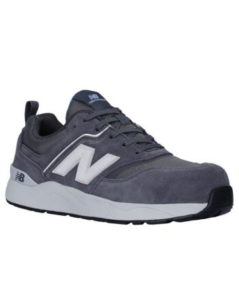 New Balance Sicherheitsschuh Elite Lite für Damen mit Sicherheitsklasse S1P in grau weiß Ansicht von schräg rechts