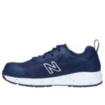 New Balance Sicherheitsschuh Logic mit Sicherheitsklasse S1P in marine gelb Ansicht von links