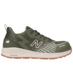 New Balance Sicherheitsschuh Speedware mit Sicherheitsklasse S1P in olive weiß Ansicht von rechts