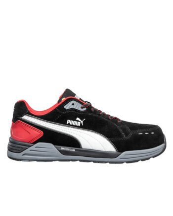 Puma-Sicherheitsschuh-Airtwist-Low-S3-schwarz-rot-Herren-Seitenansicht rechts
