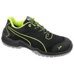 Puma-Sicherheitsschuh-Fuse-TC-Low-S1P-schwarz-grün-Ansicht-schraeg-rechts