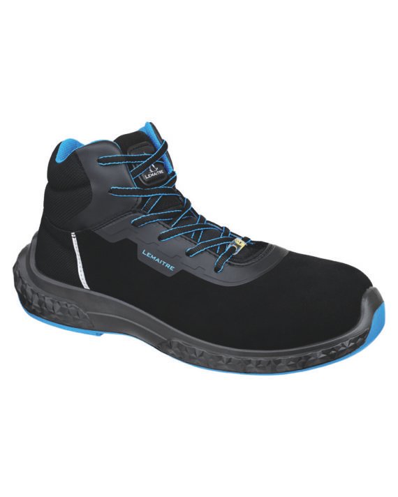 Lemaitre-Sicherheitsschuh-Michel-High-S3-schwarz-blau-Ansicht-schraeg-rechts
