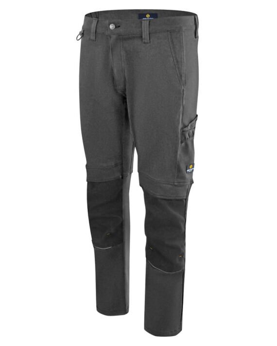 Hans-Schäfer-Arbeitshose-High-Performance-Jeanshose-grau-Ansicht-seitlich-rechts