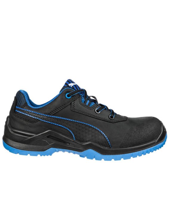 Puma-Sicherheitsschuh-Argon-Low-schwarz-blau-Ansicht-rechte-Seite
